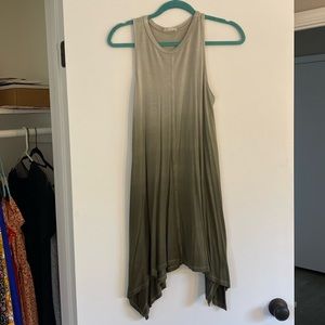 Green ombré shift dress